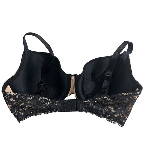 Wacoal bra women's 32DDD black lace lightly padded - Picture 6 of 9